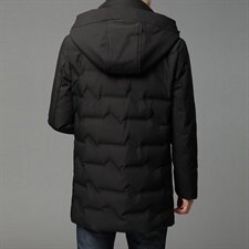 B20130钱塘2020-1冬季男士连帽羽绒服高端90白鸭绒P295，男装羽绒服，钱塘207-1