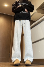 加绒加厚折痕立体裁剪弯刀裤运动卫裤A494特P49控88，男装休闲裤，电商A309