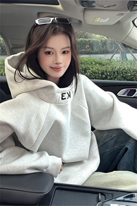 2025春秋季新款男士卫衣美式休闲百搭潮流连帽秋装外套帽衫潮图片