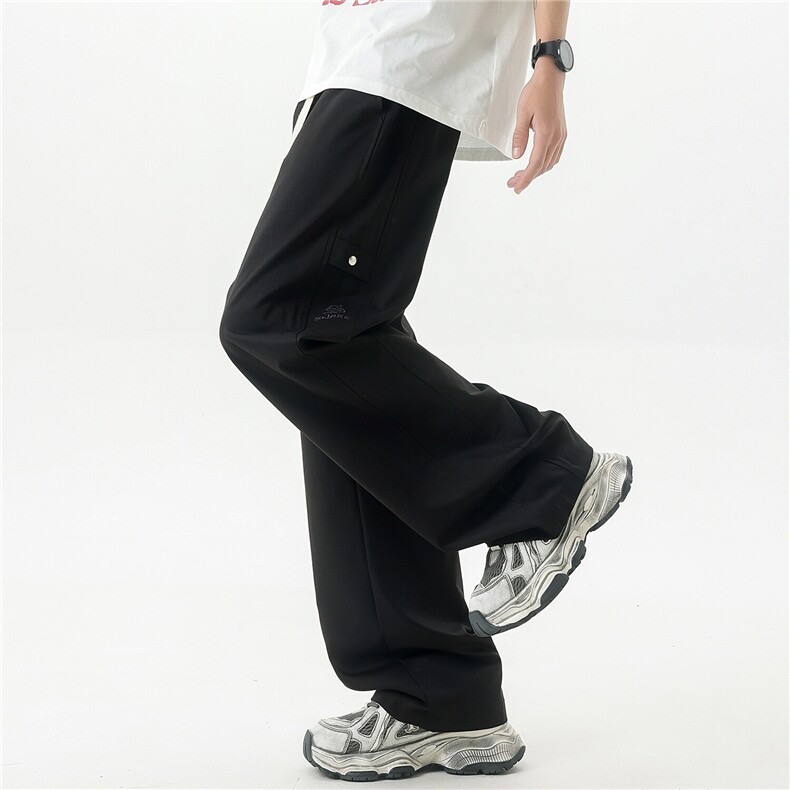 美式重磅刺绣高级男速干冲锋裤黑色伞兵裤X416B-KL1055-p55限价88，男装休闲裤，星座416B