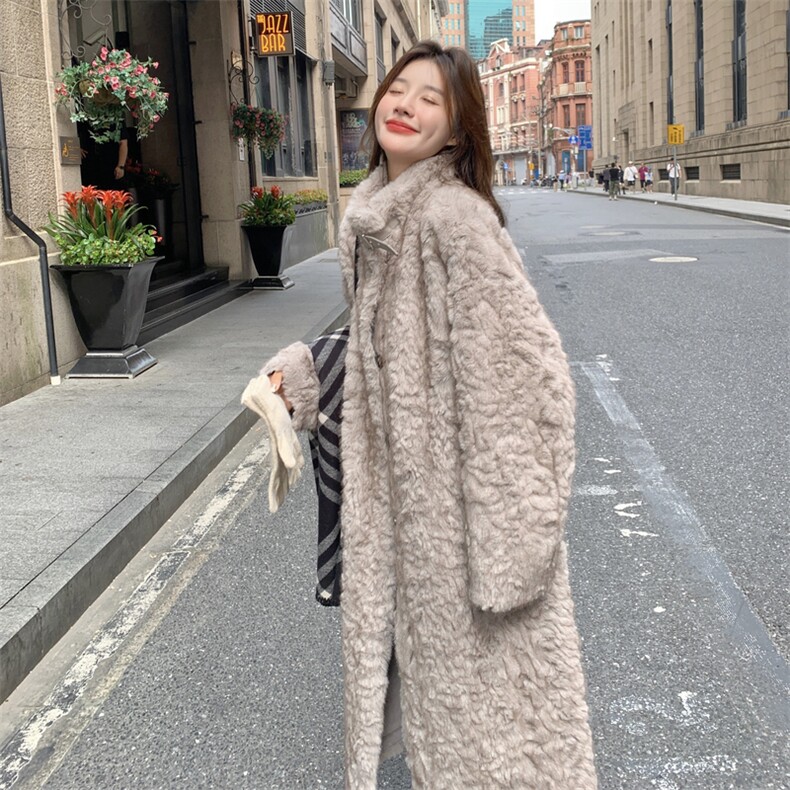 现货当季新款大长款皮毛一体2C229-86118-P285-K435,女装短外套,2C229
