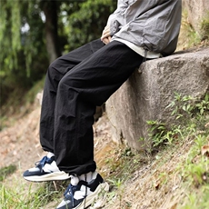 防晒速干裤子男秋季降落伞薄款直筒裤K2905P35，男装休闲裤，星座1116-2