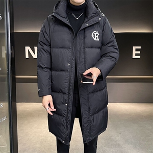 2024新款男士羽绒服中长款刺绣简约百搭外套B240-Y1582-P245图片