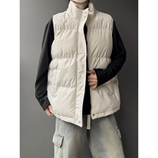 现货5W件冬季三防boxy短款立领棉衣马夹外套男女加厚马甲保暖棉服，男装棉衣，电商A486