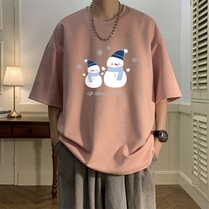 麂皮绒短袖t恤男大码半袖男 JD82439-P25图片
