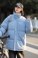 中性风秋冬新款棉衣外套纯色立领面包服保暖加厚A436-1266-P60，男装棉衣，电商A436