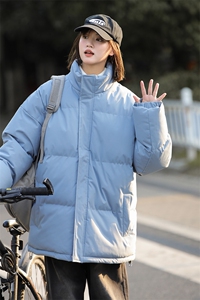 中性风秋冬新款棉衣外套纯色立领面包服保暖加厚 A436-1266-P60图片