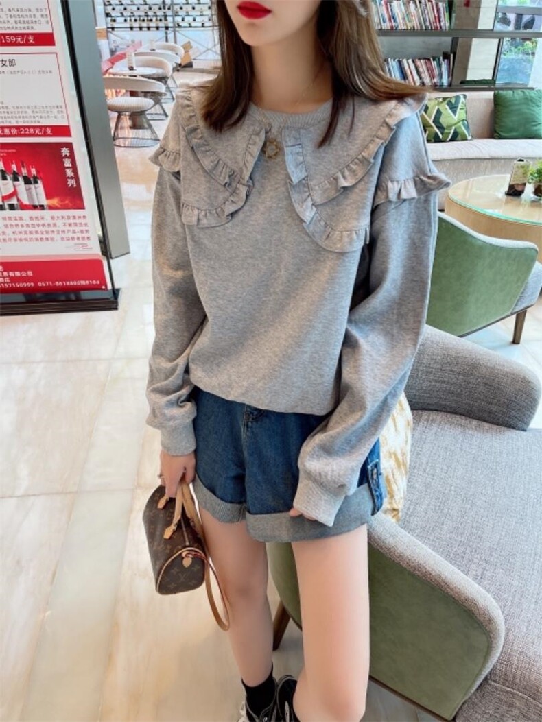 现货秋季新款卫衣，女装卫衣/绒衫，人可·木易