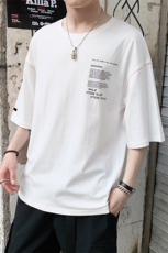 夏季男士新款短袖t恤韩版潮流5分袖打底休闲上衣服DS345TP25，男装T恤，电商A102
