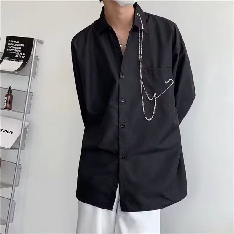 男秋季新款长袖衬衫外套送项链CX038P32,男装衬衫,星座1116-2