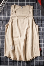 简约纯色运动无袖背心男宽松街头风百搭薄款T恤上衣B764-特价P18，男装背心/马甲，电商A007