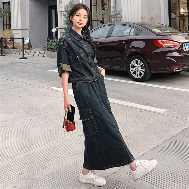 2024年夏季新款牛仔套装-款号-9927-P155-K228,女装套装/套裙,浙宝305