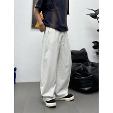25夏季新款宽松弯刀阔腿拖地裤抽绳休闲裤卫裤K3222-P48【特价】，男装休闲裤，电商A009A（原A058A）
