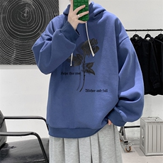 纯棉连帽卫衣男大码运动帽衫宽松薄WY2279-P35，男装卫衣，电商A040