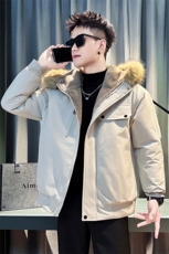 MY2525-P138控178痞帅连帽毛领棉服外套高级休闲工装棉衣冬季新款，男装棉衣，星座102A（原电商D309-1）