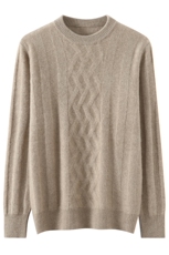 2024年秋季长袖时尚都市套头圆领纯色简约打底羊毛衫男装，男装羊毛衫，宇灿羊绒