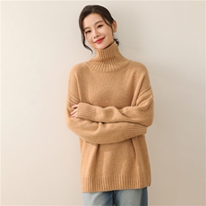 2025年秋季新款百搭堆领套头衫，女装羊毛衫，慕洵羊绒