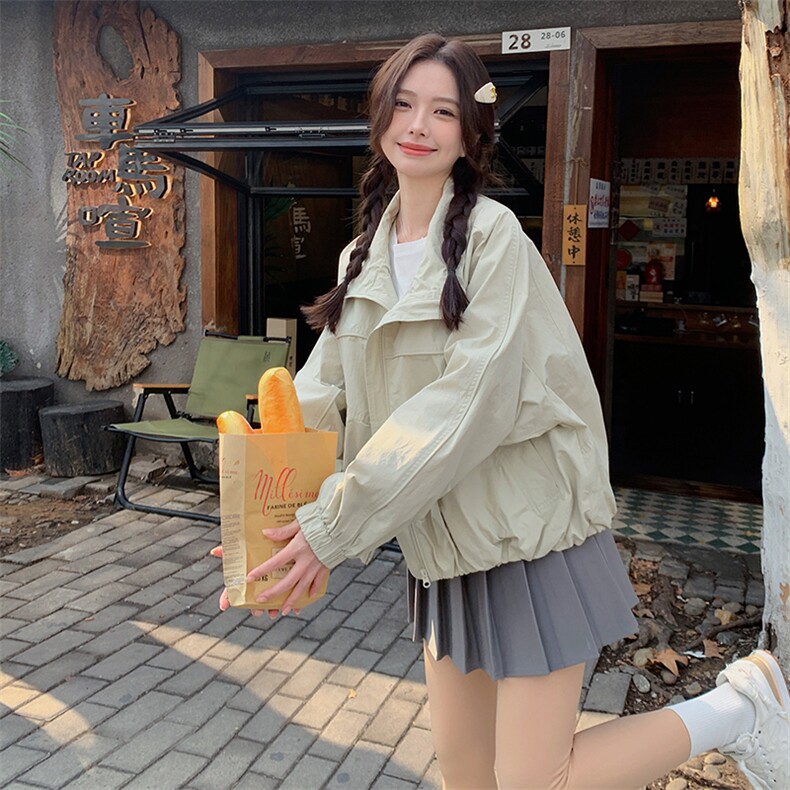 韩系简约休闲夹克外套女春季2025新款小个子超火洋气爆款减龄上衣,女装短外套,辉之琳