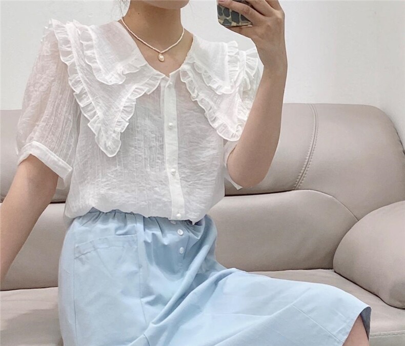 夏季新款韩版小衫，女装，依洛菲