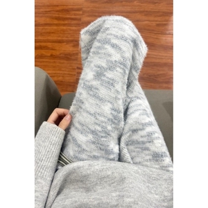 秋冬季美式慵懒风马海毛针织裤潮牌宽松休闲裤XKL30-P47图片