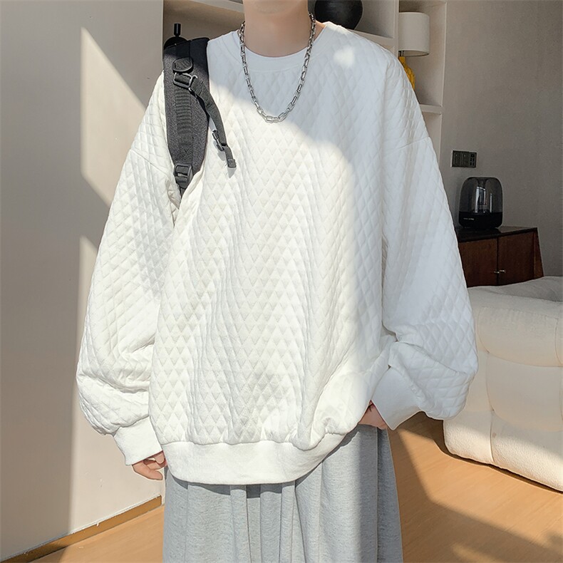 卫衣男秋季新款港风宽松提花套头上衣WY8021-特P32，男装卫衣，星座214-3