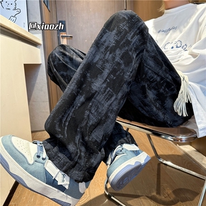 XZ616 秋季新款重磅灯芯绒满印破缝休闲长裤 TY1077 特P30控58图片