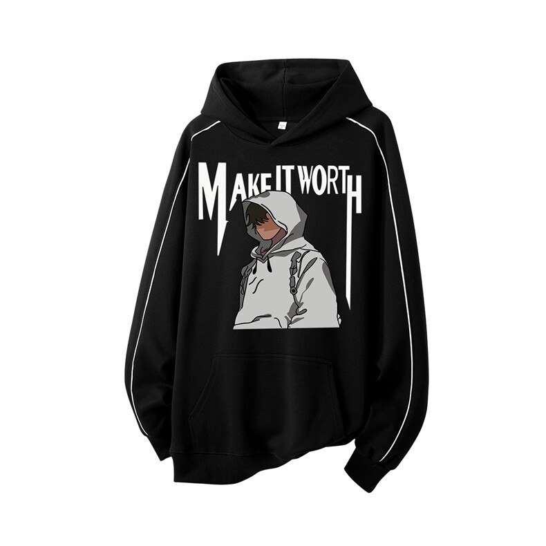 得物供货、复合重磅420克现货连帽卫衣宽松HD019-1-WYT25238-P45,男装卫衣,电商019-1