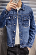 店主风春秋新款男士牛仔外套韩版潮流休闲夹克潮牌上衣9157，男装夹克，电商A318