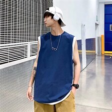 背心男士无袖t恤夏季篮球运动健身男生外穿T529P30图片
