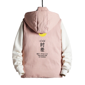 MJ47047-P80 棉马甲男士大码加厚棉背心男坎肩男 网格挂拍图片