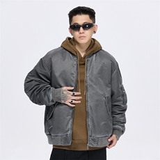 美式复古棉衣外套冬季棒球领潮牌夹克飞行服A436-982-P135168，男装夹克，电商A436