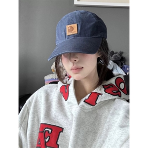 网图 华棉 刺绣满印字母连帽宽松卫衣男女 A1097-常规P55 加绒P60图片