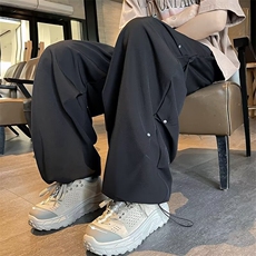 休闲裤男士韩版潮流高街帅气百搭2024秋季新款ins束脚裤K5328-P39，男装休闲裤，星座412-3