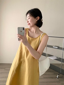 夏季新款料背心裙图片