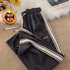 1506-1/KK0831加绒款/P34加绒灯芯绒加绒潮牌宽松百搭休闲裤子男，男装卫衣，星座1506-1