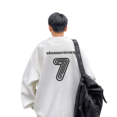 华夫格！华夫格上衣男圆领华夫格卫衣男大码长袖t恤男HY202-特P23，男装T恤，电商B367