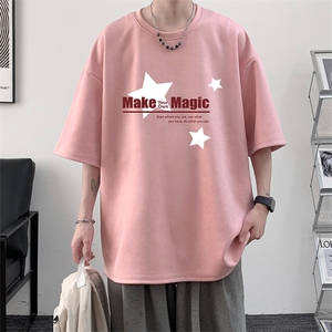 麂皮绒短袖t恤男大码半袖男 大皂风 JD82379-P25图片