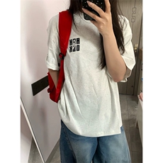 万针全刺绣工艺抖音得物高品质260克重磅纯棉双纱美式高街短袖T恤，男装T恤，电商A486-1