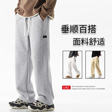 卫裤男春秋美式运动休闲裤ins高街潮牌直筒裤子-X1691特批45，男装休闲裤，星座718