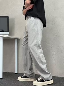 牛仔裤男士美式春季直筒宽松休闲高级感休闲长裤子图片