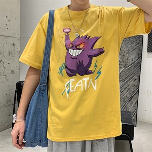 图案已注册港风日系休闲情侣潮大码风短袖T恤男713F25控38,男装T恤,星座227-7