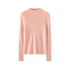 无缝一线成衣100山羊绒圆领纯色针织打底衫时尚百搭上衣经典，女装羊绒衫，轩妮羊绒