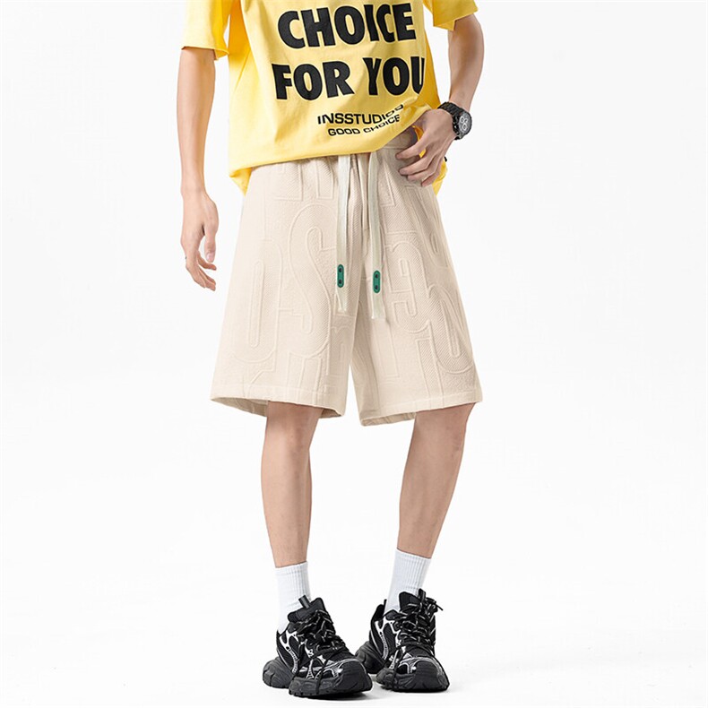 短裤男夏季新款港风宽松提花五分裤DK1109-特P25，男装牛仔裤，星座214-3