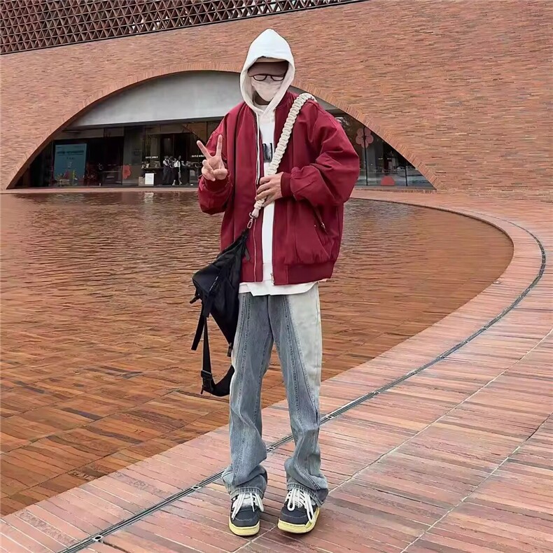1506/QZ450/P53春秋痞帅外套男ins高街潮牌韩版潮流宽松夹克,男装夹克,星座1506