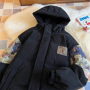 2025 冬季新款 港风摆拍大码绣花小熊棉衣M-5X HM23927-特P105图片