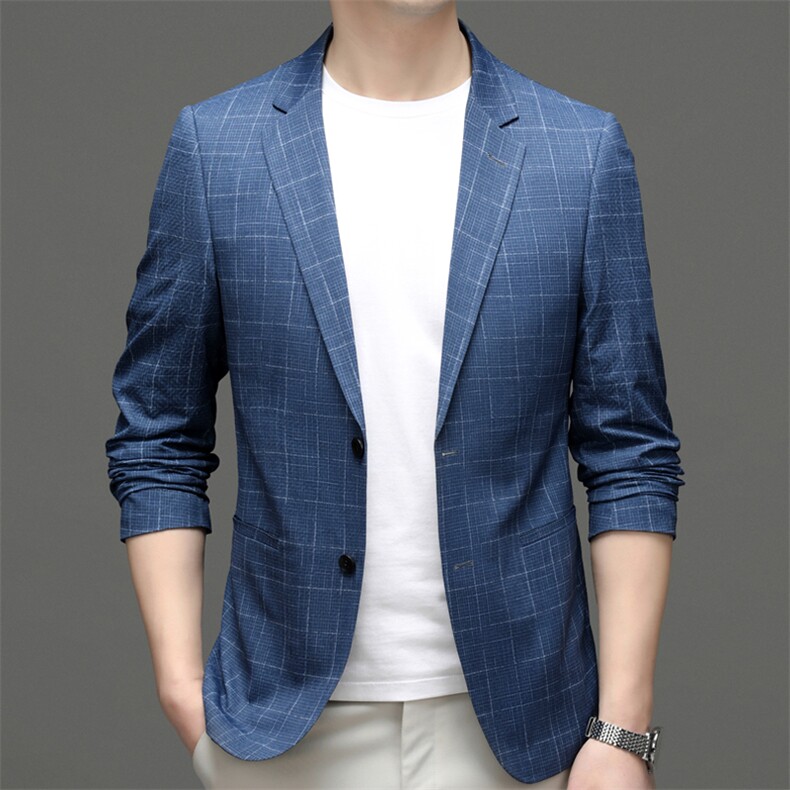 M5565-1钱塘2020-3春夏新款男士商务休闲西服潮流百搭外套P135图片