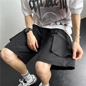 美式薄款工装短裤男夏季潮牌宽松休闲速干冲锋五分裤DK02226-P33图片