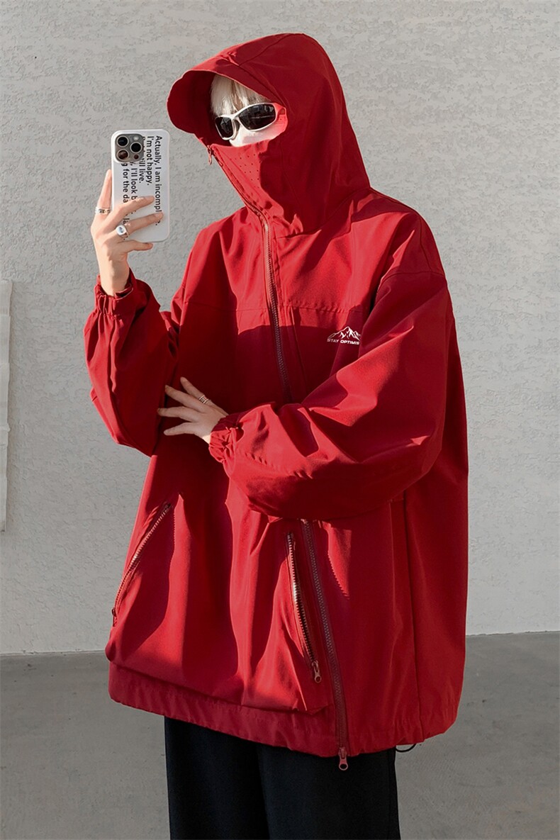 8XL-M特大码春季Cityboy宽松冲锋衣夹克男女上衣外套男JK1310P85,男装夹克,电商D206-1