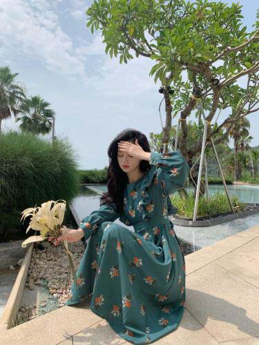 碎花连衣裙，女装连衣裙，MJJ