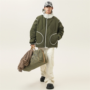 2025冬季新款男日系潮牌连帽白鸭绒羽绒服加厚外套棉衣YR66-F295图片